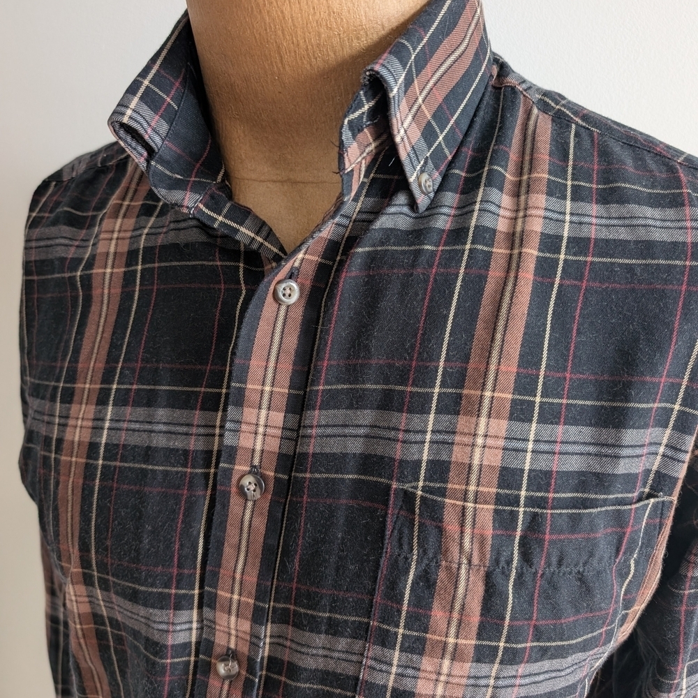 Men's Plaid Casual Button Down Shirt